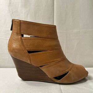 Kenneth Cole Reaction Women’s Wedge Open Toe Ankle Boots Size 7